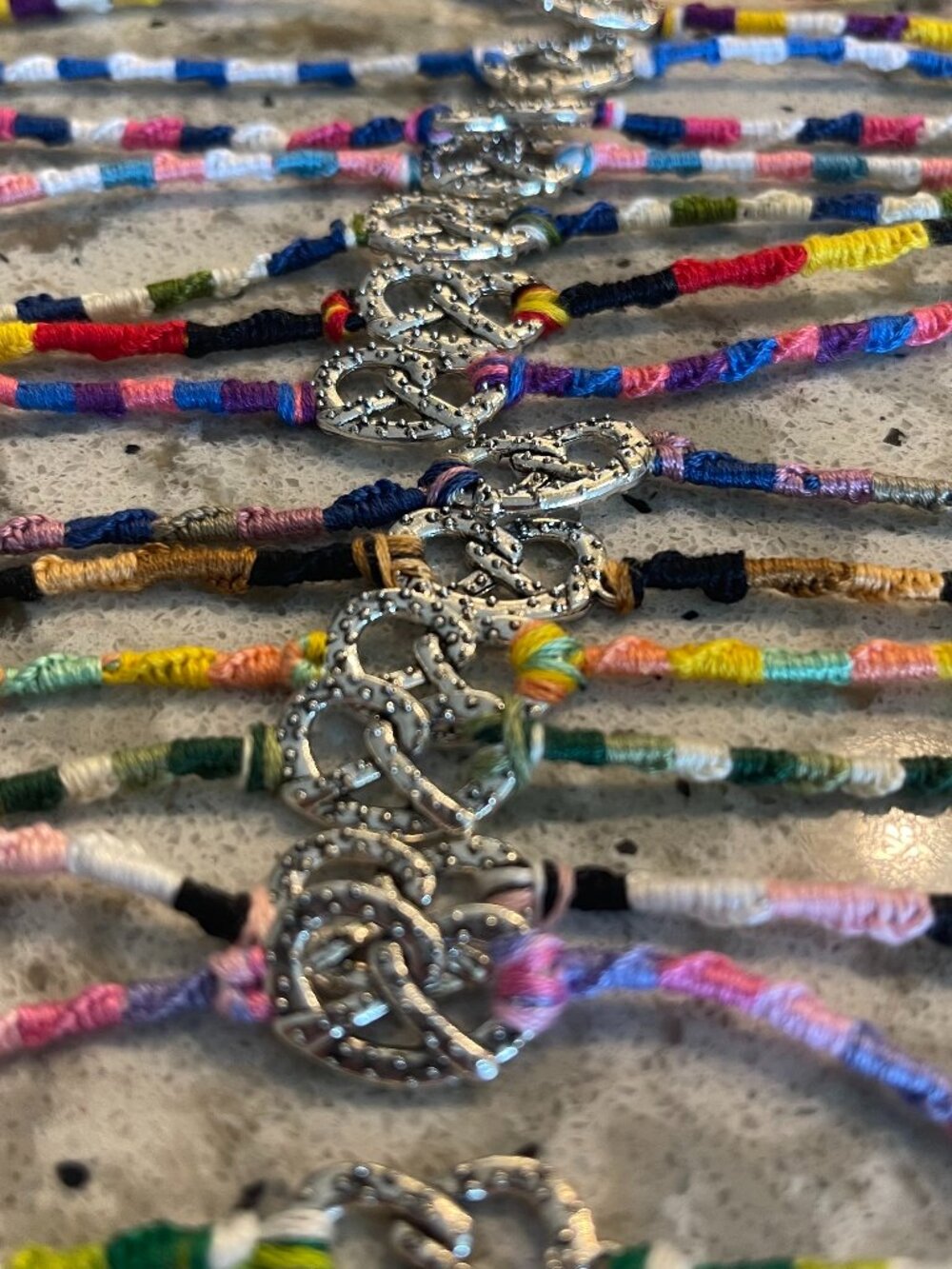 Oktoberfest Bracelets | Friendship Bracelets | Pretzels | Handmade Set of 17